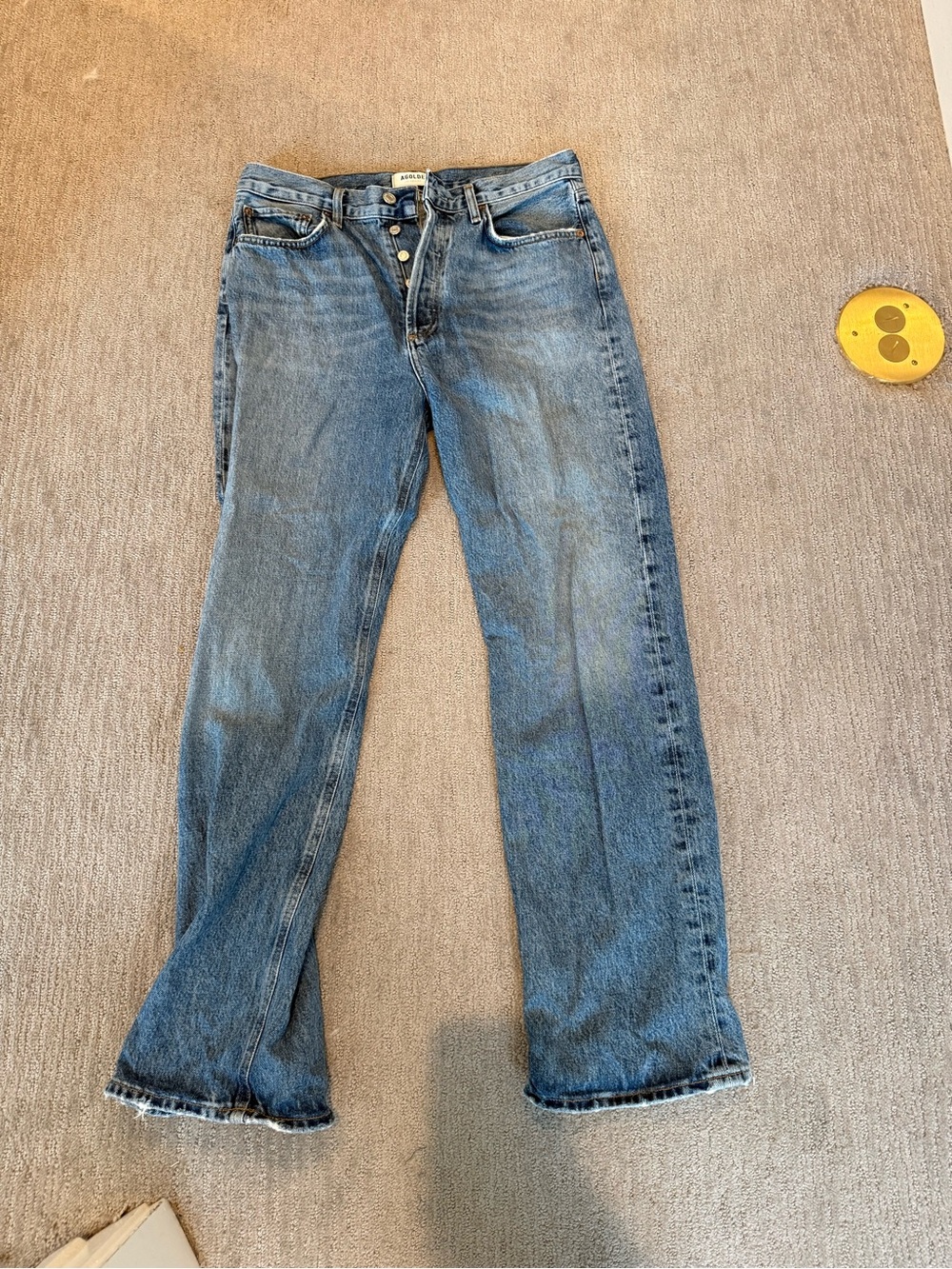 Agolde Fran Low Slung Easy Straight Jeans Size 28